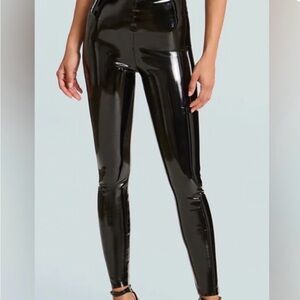 Commando Faux Patent Leather Leggings in Black